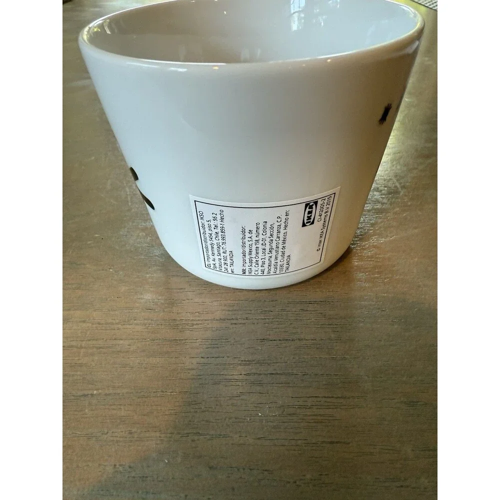 IKEA Mug Spiders Kustfyr NEW 2025 White Black Halloween 506.173.59 Spider 12 oz